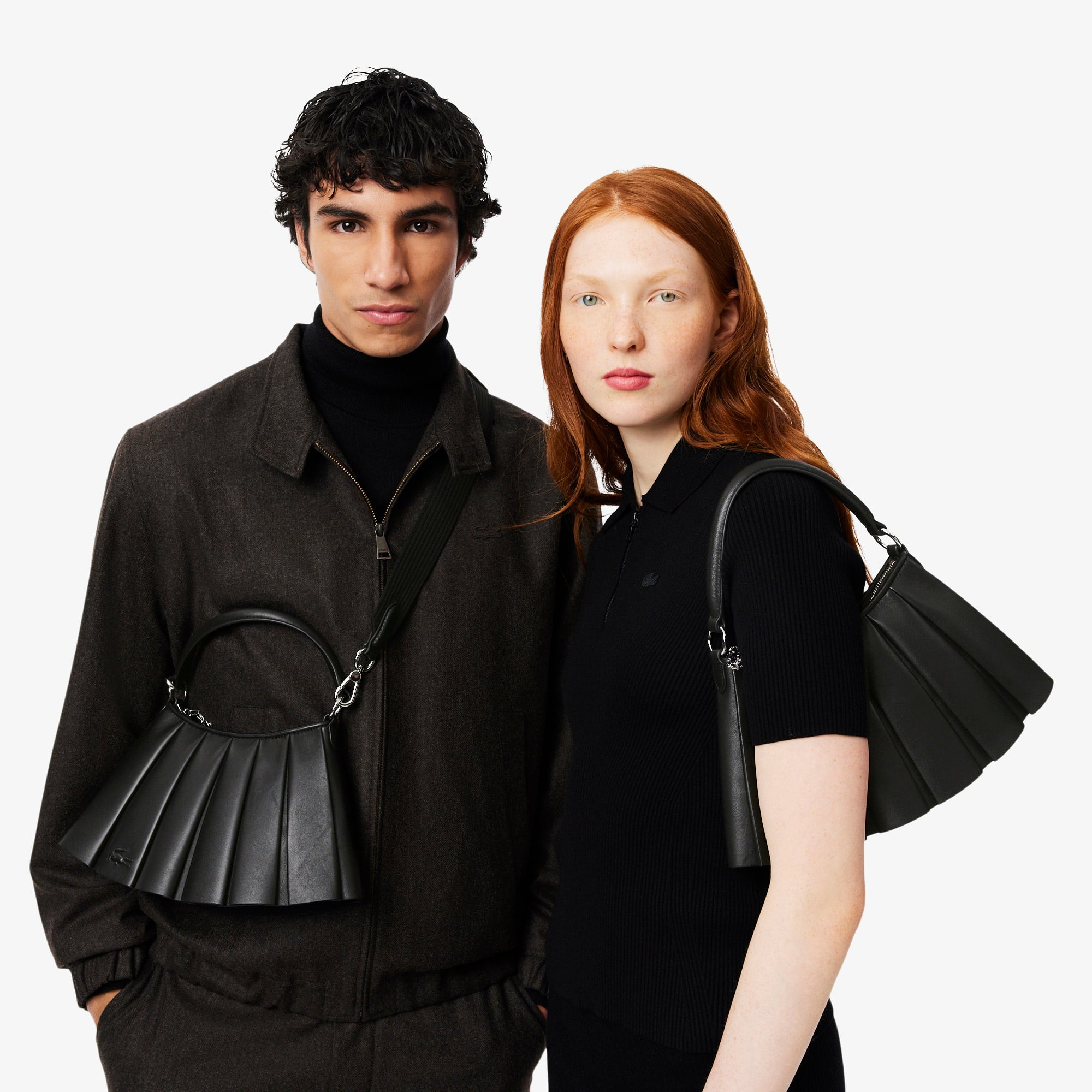 ★LACOSTE★ Women's Lenglen Crossbody Bag NU5011D55G C87 Small Runway Lenglen Leather Bag - Women's Cross Body Bags