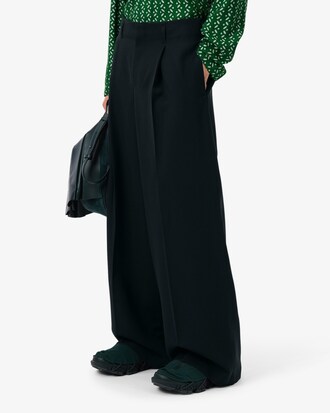 Runway Wide Fit Tailored Wool Pants