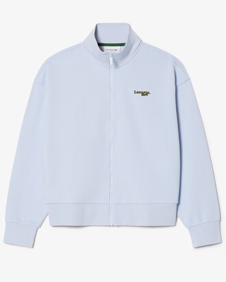 Relaxed Fit Zipped Badge Sweatshirt