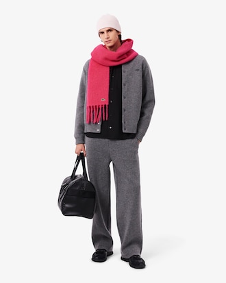 Fringed Alpaca Wool Scarf