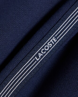 Regular Fit Logo Stripe Fleece Shorts