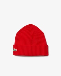 Rib Knit Brushed Wool Beanie