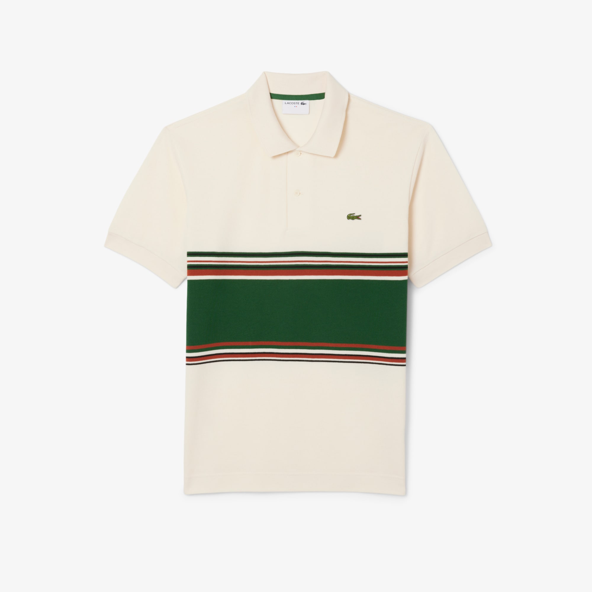 French Made Classic Fit Striped Polo Shirt - Men's Short Sleeves