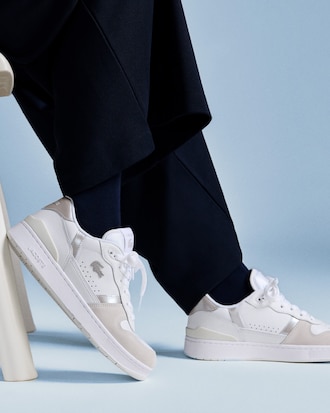 Women&rsquo;s T-Clip Set Leather Sneakers