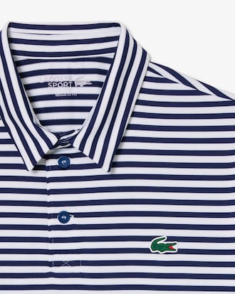 Regular Fit Ultra Dry Striped Golf Polo Shirt