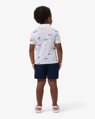 Monochrome Lined Swim Trunks