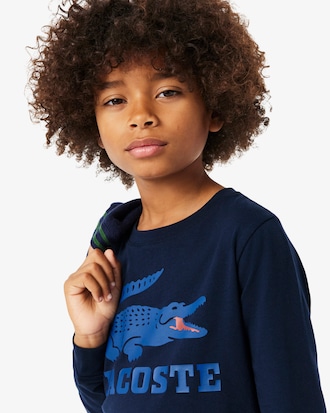 Crocodile Print Fleece Sweatshirt   