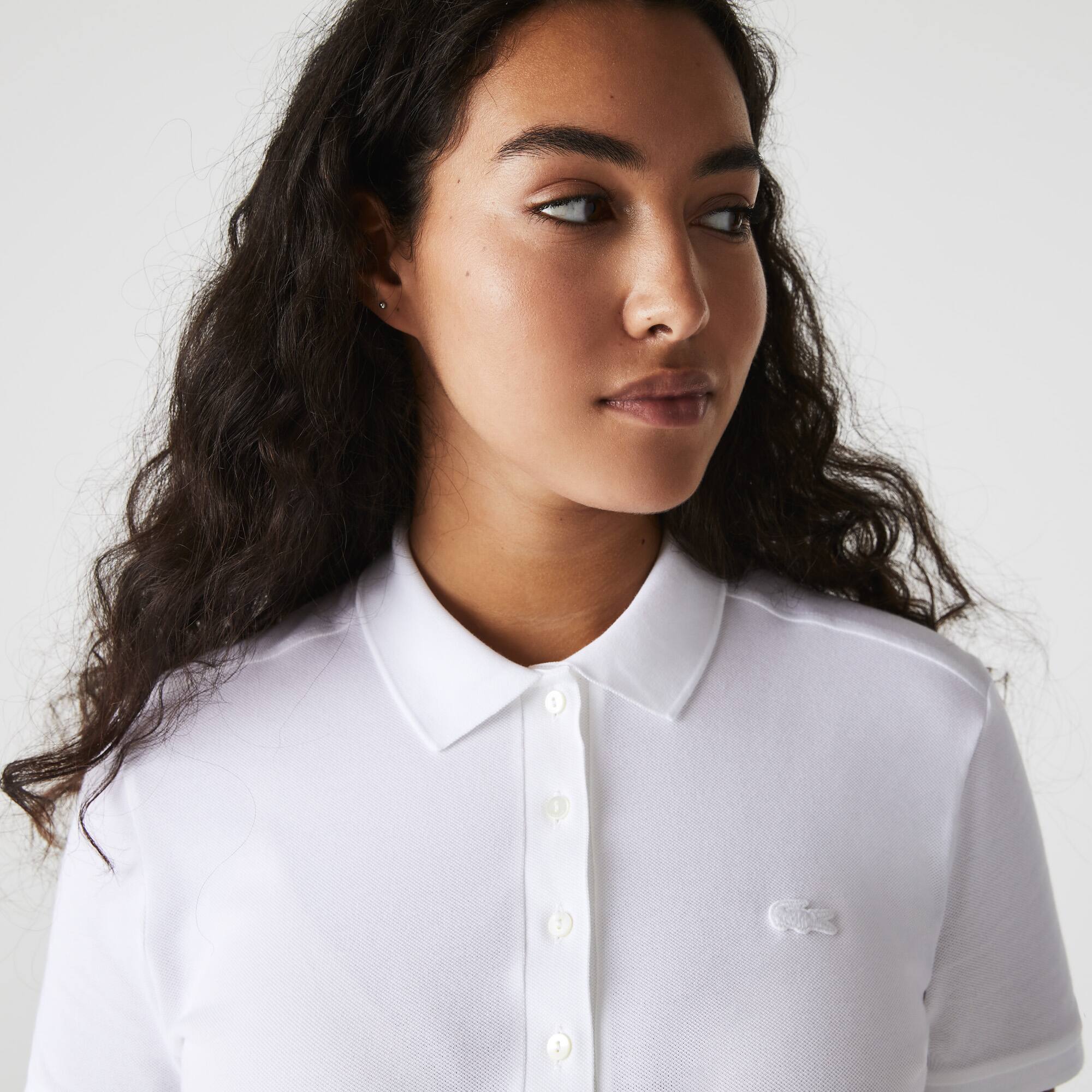 L.12.D Slim Fit Stretch Piqué Polo Shirt - Women's Short