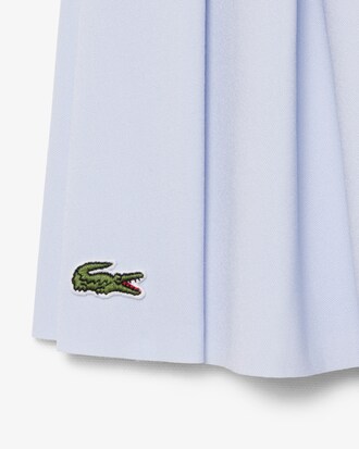 Oxford Cotton Pleated Skirt