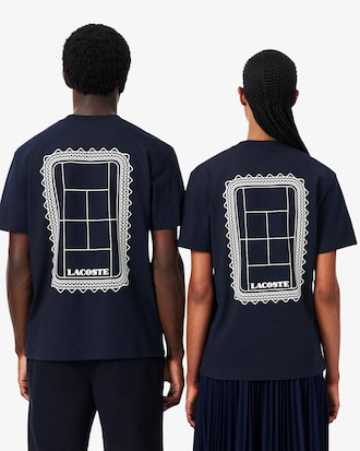 Tennis Print Cotton Jersey T-shirt