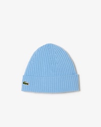 Rib Knit Brushed Wool Beanie