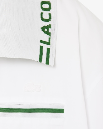 Runway Logo Collar Oversized Popover Shirt