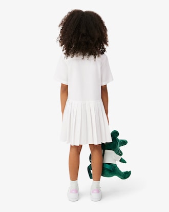 Poplin Pleat Skirt Shirt Dress