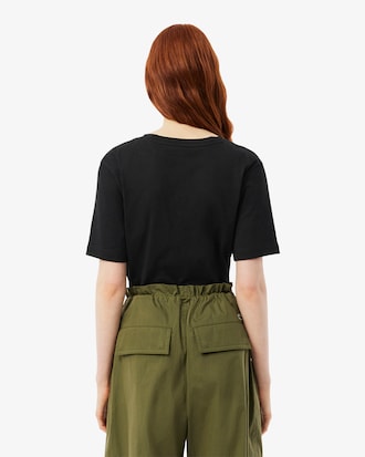 Relaxed Fit Soft Cotton V Neck T-shirt
