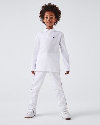 Long Sleeve Petit Piqué Polo Shirt