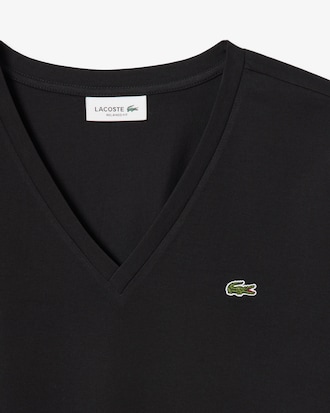 Relaxed Fit Soft Cotton V Neck T-shirt