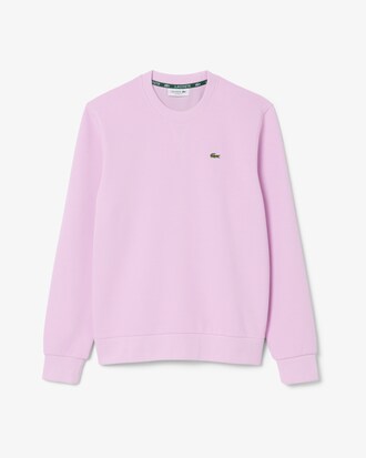 Relaxed Fit Piqu&eacute; Crew Neck Sweatshirt