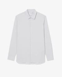 Slim Fit Striped Stretch Poplin Shirt