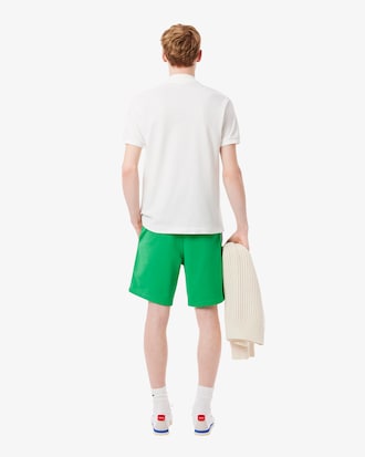 Logo Trim Cotton Fleece Shorts