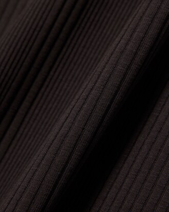 Ribbed Cotton Strappy Maxi Dress