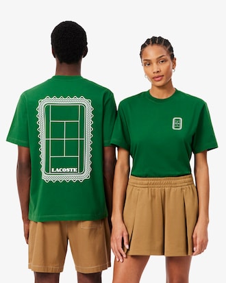 Tennis Print Cotton Jersey T-shirt