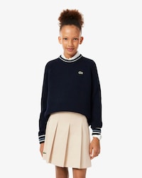 Unisex Cotton and Wool Blend Crew Neck Sweater
