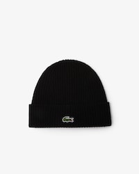 Rib Knit Carded Wool Beanie