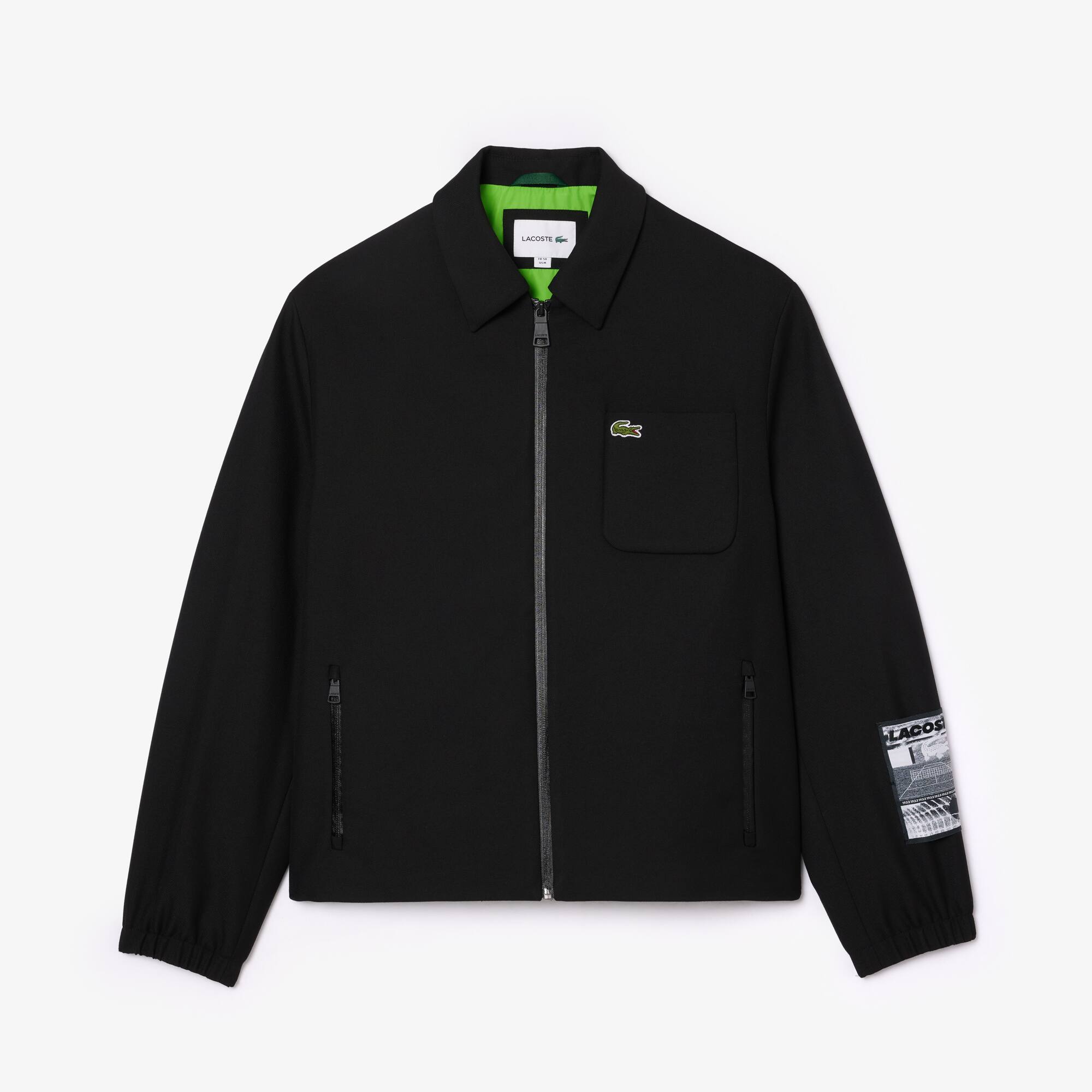 Lacoste track jacket black clearance