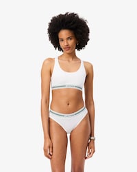 Contrast Band Stretch Cotton Bralette