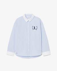Embroidered Badge Poplin Shirt