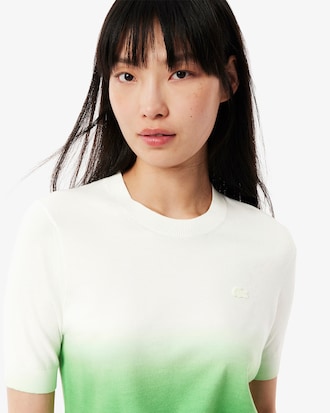 Short Sleeved Ombré Effect Sweater
