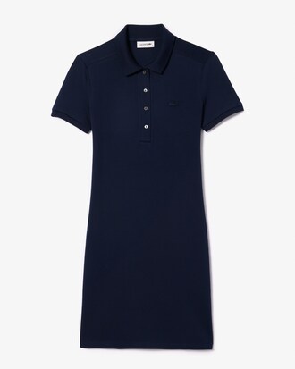 Slim Fit Stretch Piqu&eacute; Polo Dress
