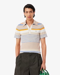 Runway Slim Fit Striped Piqu&eacute; Polo Shirt