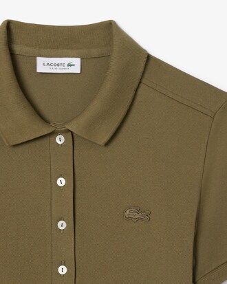 Slim Fit Stretch Piqu&eacute; Polo Dress
