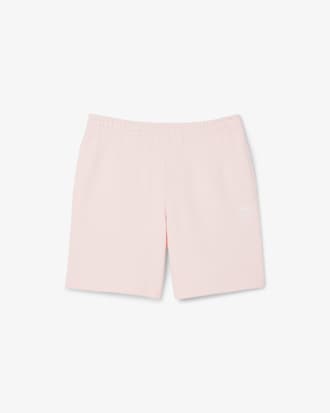 Printed cotton fleece shorts