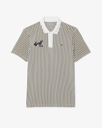 Heat Regulating Striped Golf Polo Shirt