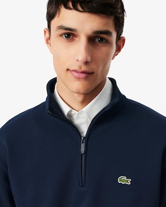 Fleece Zip Neck Sweatshirt
