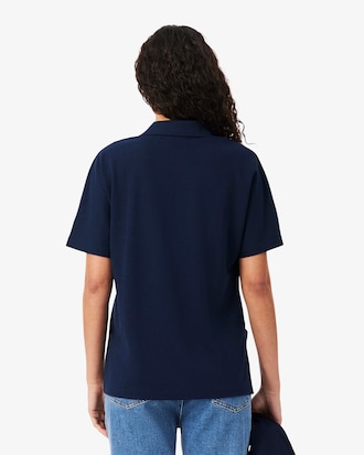 Relaxed Fit Fluid Piqu&eacute; Polo Shirt