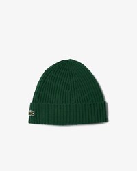 Rib Knit Brushed Wool Beanie
