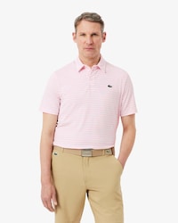Regular Fit Ultra Dry Striped Golf Polo Shirt