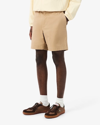 Regular Fit Stretch Cotton Shorts