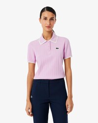 Short Sleeved Polo Collar Golf Sweater