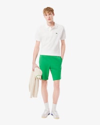 Logo Trim Cotton Fleece Shorts