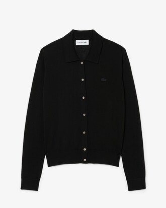 Diamant&eacute; Button Cashmere Blend Cardigan