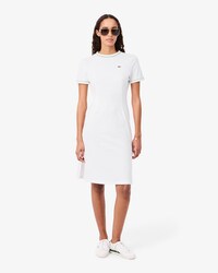 Trim Accent Jersey T-shirt Dress