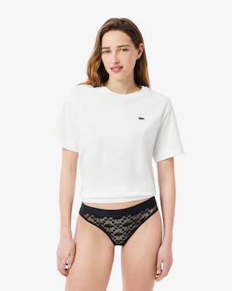 Logo Waist Lace Briefs