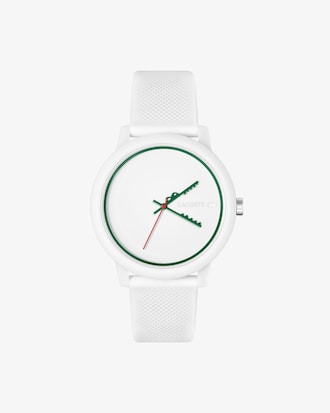 Lacoste.12.12 3 Hand Silicone Watch with Crocodile
