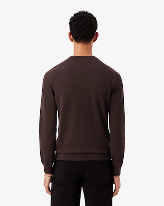 Monochrome Crew Neck Cotton Sweater