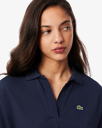 Relaxed Fit Fluid Piqué Polo Shirt