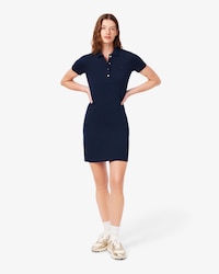 Slim Fit Stretch Piqu&eacute; Polo Dress